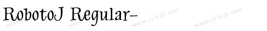 RobotoJ Regular字体转换